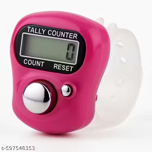 (BUY 1GET 1 FREE) EXOSMART Jaap/Japa Digital Finger Counting Machine (Multi-color), Digital Tally Counter (Pack of 2)