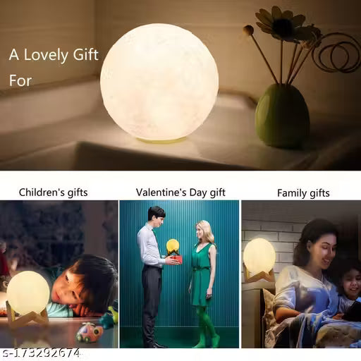 EXOSMART 3D Changing Decorative Night Moon Lamp Light