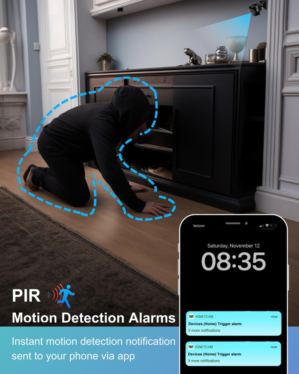(BUY 1 GET 1 FREE) EXOSMART Mini Camera Wireless 1080P, Wi-Fi Hidden Camera for Indoor Security, Monitoring, Motion Detection & Night Vision